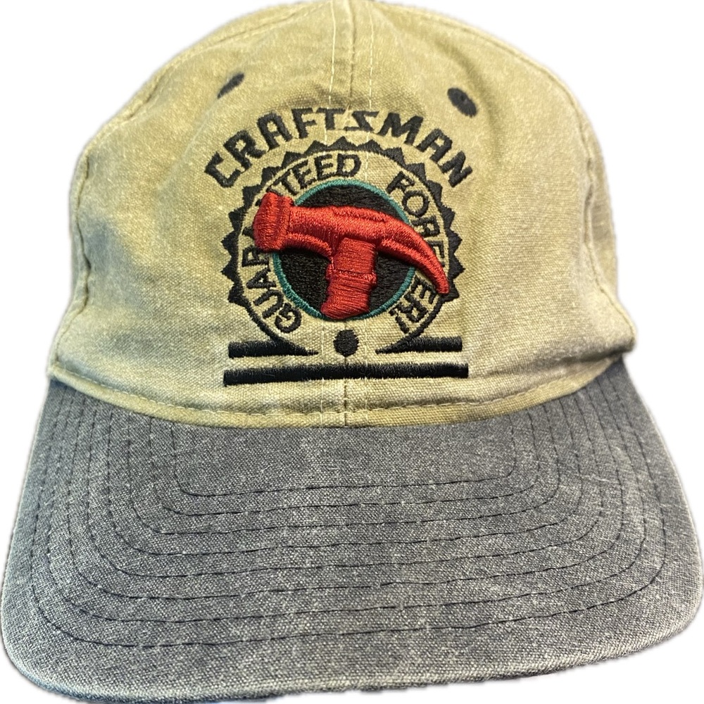 Vintage Craftsman Guaranteed For Life Hammer Baseball Hat